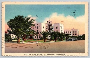 Postcard Hotel Alameda California Posted 1957 A3 - Picture 1 of 2