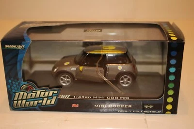 GREENLIGHT MOTOR WORLD MINI COOPER, GRAY, 1:43, NIB - Image 1 of 4