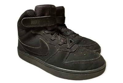 Nike Court Borough Mid 2 Tenis NIÑOS TALLA 3Y Negro Gamuza CW5868-001 Foto 1 de 4