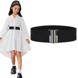 Girls Belt Wide Waist Kids Belt for Dresses Kids Stretch Elastic Waist Belt f... - Picture 1 of 7