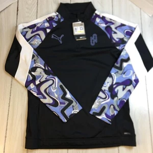 PUMA Neymar 1/4 Zip Pullover Black Sweatshirt Sz Medium NWT!! - Picture 1 of 10