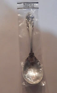 Cuchara de azúcar de plata esterlina Grande Baroque de Wallace 6 1/4" SELLADA STOCK ANTIGUO - Imagen 1 de 1