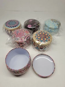 6 pcs Small metal decorative jar With Lids - Picture 1 of 1