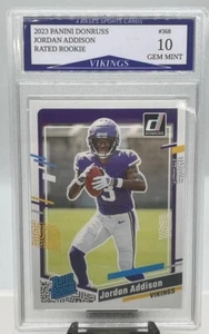 2023 Panini Donruss Jordan Addison Vikings Rated Rookie Card #368 Gem Mint 10! - Picture 1 of 1
