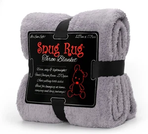 Snug Rug Special Edition Lilac Grey Blanket Luxury Sherpa Fleece 127 x 178cm 50" - Picture 1 of 9