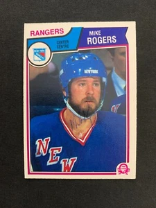 MIKE ROGERS RANGERS AUTOGRAPH AUTO 83-84 O-PEE-CHEE OPC #254 *10784 - Picture 1 of 1