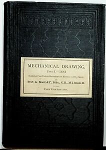1891 Elementary Course of Mechanical Drawing Alexander MacLay engineering
