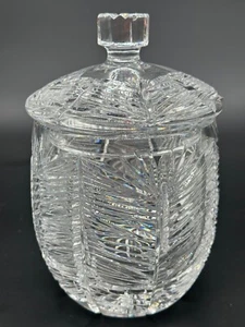 Vidrio de cristal Pheonix • Hojas • Cubo de hielo cubierto/galleta/tarro de dulces escaso - Imagen 1 de 11