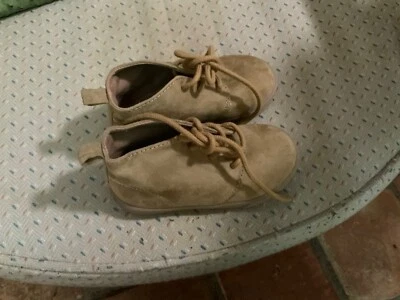 Baby Gap Acorn Camel Brown Suede Toddler Boys Sz US 7 - Image 1 of 4