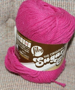 Lily Sugar 'n Cream Cotton Yarn Hot Pink 01740 Crochet Knit Fast Shipping - Picture 1 of 5