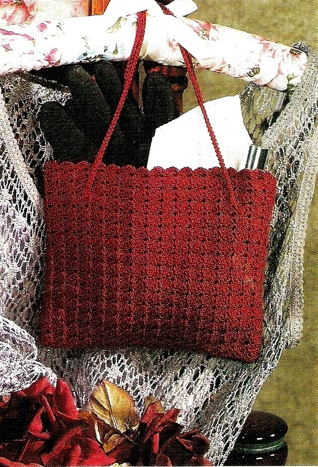 LOVELY Jewel Tone Garnet Purse/Crochet Pattern INSTRUCTIONS ONLY - Image 1 of 1
