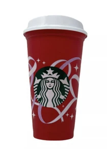 Starbucks 2013 50th Anniversary Coffee Tumbler Cup Reusable Red Hot 16oz NEW - Picture 1 of 12