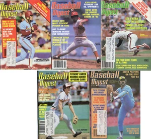 BASEBALL DIGEST 1983 Lot Of 5-Cal Ripkin,Mario Soto,Darrell Porter,Doug DeCinces - Picture 1 of 4