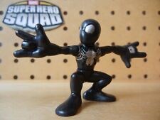 Marvel Super Hero Squad SPIDER-MAN Black Costume Silver Emblem from Wave 10