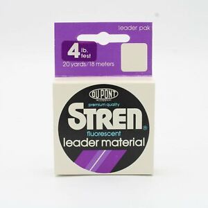 Stren Flourescent Leader Line Material 4lb 6lb Choices 20 Yard Spool