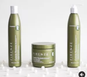FIRENZE PROFESSIONAL CUTICLE RESTORE SHAMPOO,CONDITIONER &MASK TREATMENT 10.1oz - Picture 1 of 3