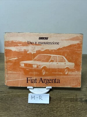 Libretto uso e manutenzione usato auto Fiat Argenta edizione XII 1981 - Immagine 1 di 3