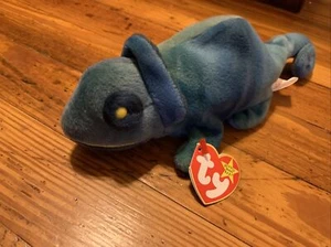 Ty Beanie Baby 9 Zoll Regenbogen der Leguan Chamäleon Spielzeug - Bild 1 von 5