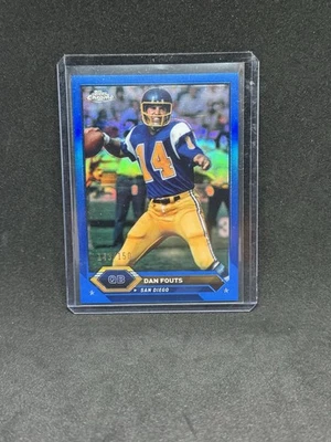 Dan Fouts 2023 Topps Composite - Topps Chrome #19 Blue Refractor /150 - Image 1 of 3