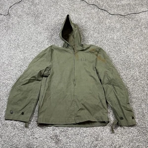 Giacca Vintage US Navy Uomo Medium Foul Weather Parka USN Smock Militare WW2 - Foto 1 di 11