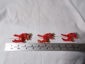 VTG Christmas Centerpiece Decorations 3 Reindeer, 6 Angels and 3 Candycanes - Picture 1 of 11