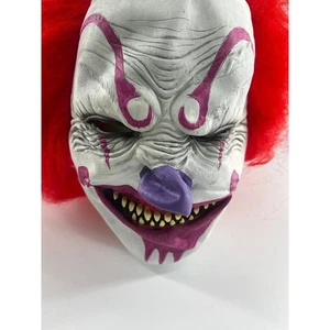 Scary Evil Killer Joker Clown Latex Mask Halloween Horror Costume New - Picture 1 of 5
