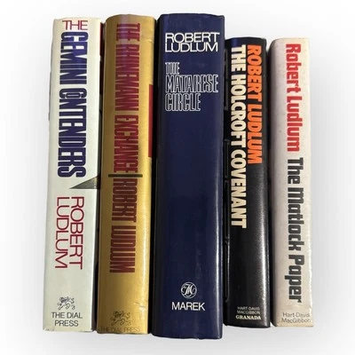 Robert Ludlum Thriller Lot (5 HC/DJ) – Matarese, Holcroft, Matlock | VG 1st Eds - Image 1 of 4