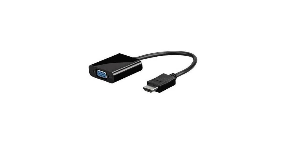 Goobay Adapter ® HDMI-Stecker/VGA-Buchse inkl. 3,5 mm Klinkenkabel schwarz - Bild 1 von 1