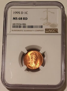NGC 1995 D Lincoln Memorial Cent MS68 RED (B) - Picture 1 of 4