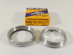 TIFFEN SERIES 5 ROLLEI f/3.5 BAYONET #522 SCREW ON FILTER ADAPTER & RETAINER - Picture 1 of 3