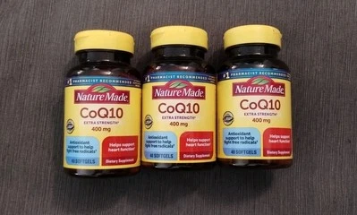 (3) Nature Made CoQ10 Extra Strength 400 мг, 40 гелевых капсул каждая - срок годности истек. 2027+ - Изображение 1 из 3