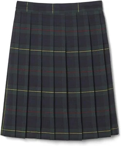 Girls Plus Green Plaid Pleated Skirt SV9098P-C1 French Toast Sizes 10.5 to 20.5 - Picture 1 of 1