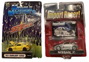 Import Racer / Muscle Machines Nissan 350z Collectibles Pair (NEW IN BOX) - Picture 1 of 5