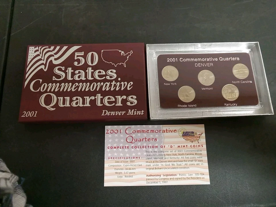 50 States Commemorative Quarters - Denver Mint - 2001  - Image 1 of 1