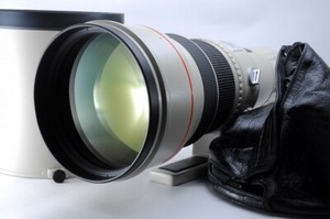 Canon EF 600mm f/4 L USM Telephoto Lens [Near MINT W/ Hood & Trunk ] From Japan