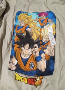 Dragon Ball Z Shirt Beige Size XL TOEI - Picture 1 of 2