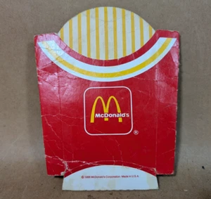 1988 VINTAGE 1980er MCDONALD'S POMMES FRITES HALTER KARTON BOX - Bild 1 von 10