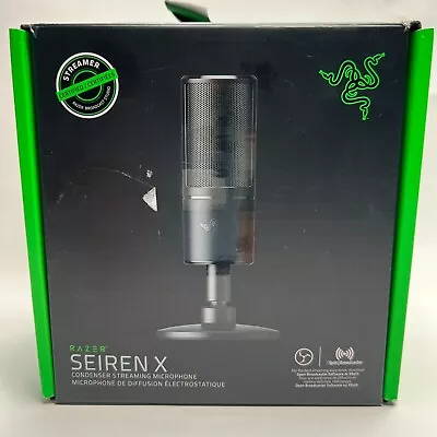 Razer Seiren X USB Super‑Cardioid Condenser Streaming Microphone – Factory New - Image 1 of 3