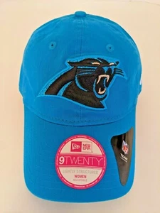Nuovo cappello regolabile donna NFL Carolina Panthers New Era 9Twenty Team Glisten  - Foto 1 di 9