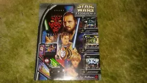 STAR WARS EPISODE 1-Williams PINBALL ORIGINAL ADVERTISING FLYER-L@@K! - Picture 1 of 2