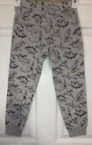 Jumping Beans Softest Pants Boys 2 Pack Gray Dinosaur Print Sweat Pants Size 6 - Picture 1 of 5