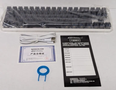 Drop X KeyCool KC71 RGB BLUETOOTH MECHANICAL KEYBOARD Silver MDX-6724-4 - Image 1 of 4