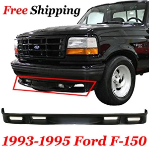For 1993 1994 1995 Ford F-150 Front New Lower Valance Black & Primed FO1095155 - Picture 1 of 11