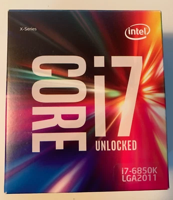 Intel Core i7 6850K 3.6GHz Hexa-Core Processor (BX80671I76850K) New In Box - Image 1 of 3