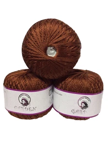 Nazli Gelin Garden 10.  #10 Cotton Thread 3 Pack “Chocolate Brown” - Picture 1 of 1