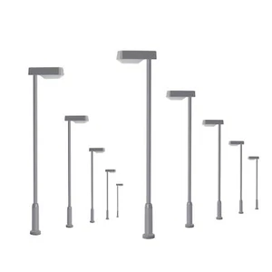 10 Stck. Modellzüge HO TT Maßstab 1:120 Metall Lampe Straßenbeleuchtung warmweiß LEDs - Bild 1 von 6