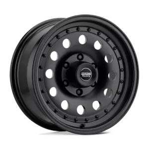 Set of 4 American Racing AR62 OUTLAW II Wheels 18X8 8X6.5 SATIN BLACK 18MM - Picture 1 of 1