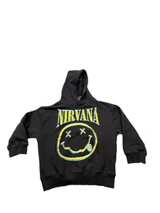 Nirvana Kids Black Size 7 2023 Sweatshirt Graphic Print - Picture 1 of 9