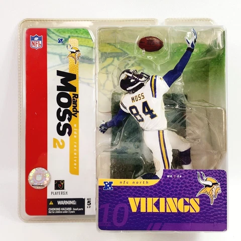 McFarlane NFL #84 Randy Moss Vikings NFC North SportsPicks-New Sealed In Package Cover