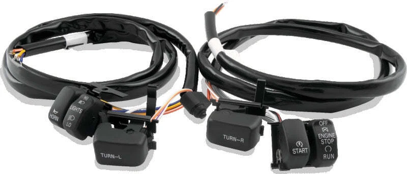 Twin Power Fits 96-06 Big Twin and XL Black Handlebar Switch Kit - Image 1 of 1